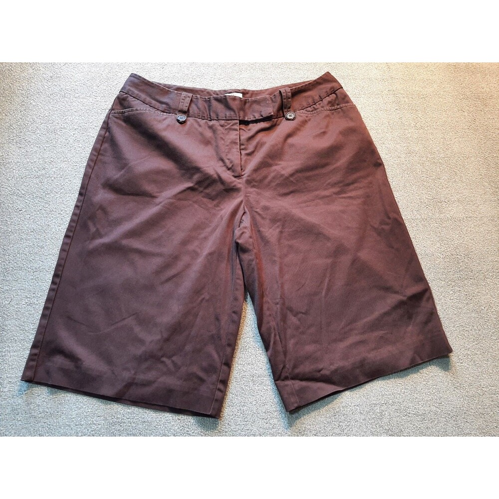 Worthington Shorts Womens size 14 Brown Modern Fit